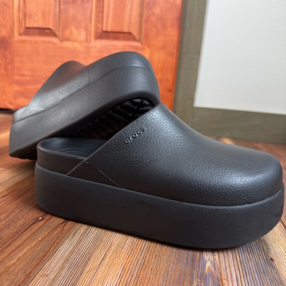 Black Platform Clogs - image 1